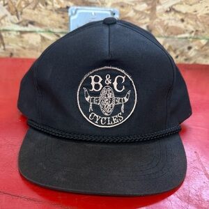 B&C Cycles Black Cap- Harley Davidson Chopper